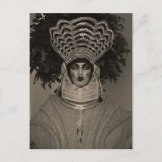 Cartão Postal Cartaz de retrato de Miss Hryggur