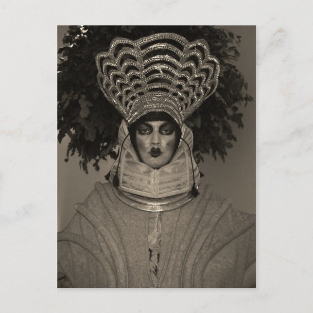 Cartão Postal Cartaz de retrato de Miss Hryggur (Frente)