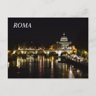 Cartão Postal Cartaz de Roma à noite