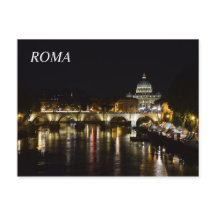 Cartaz de Roma à noite
