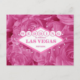 Cartão Postal Cartaz de Rosas Rosa em Las Vegas