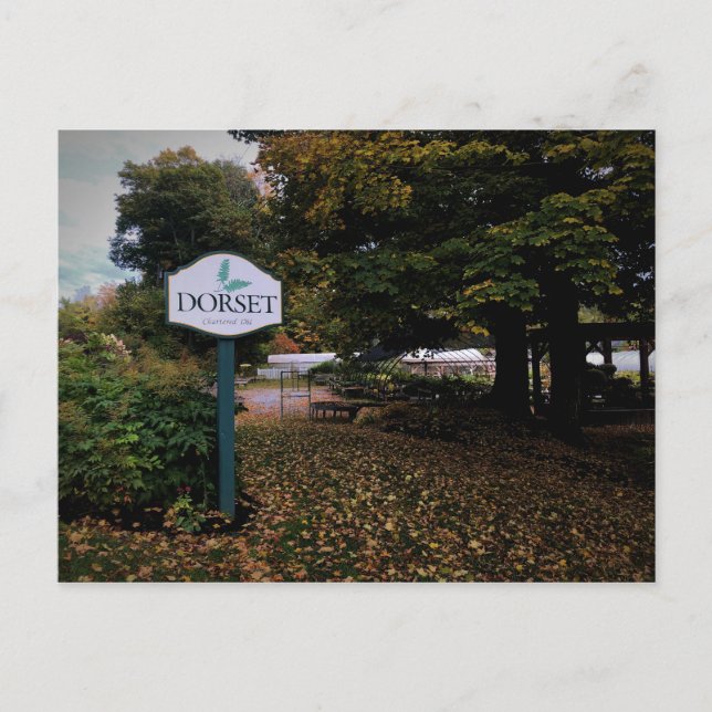 Cartão Postal Cartaz de Sinal da Cidade de Vermont (Frente)