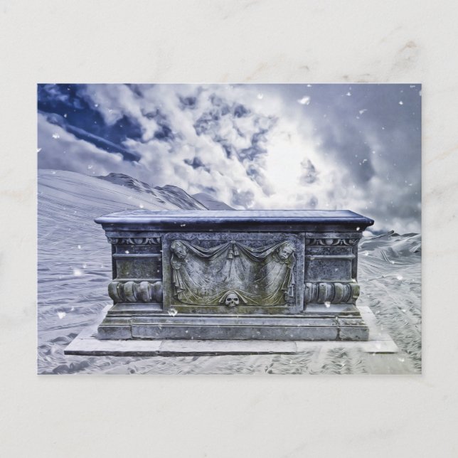 Cartão Postal Cartaz de tombo gótico (Frente)