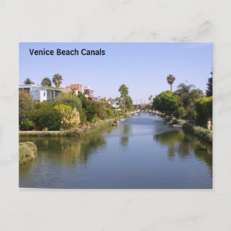 Cartão Postal Cartaz de Venice Beach Canals