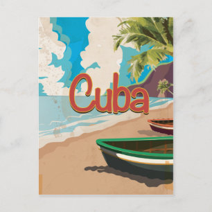 Cartão Postal Cartaz de Viagem Antigo Cuba