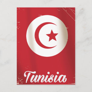 Cartão Postal Cartaz de viagem antigo da Tunísia