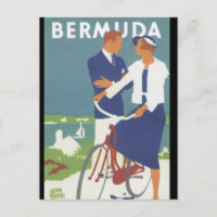 Cartaz de Viagem Antigo das Bermudas