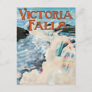 Cartão Postal Cartaz de viagem antigo das Cataratas Vitória