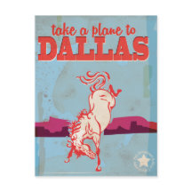 Cartaz de Viagem Antigo de Dallas