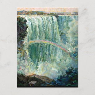 Cartão Postal Cartaz de Viagem Antigo para Cataratas do Niágara