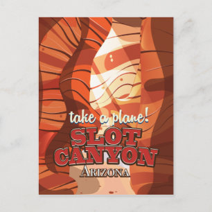 Cartão Postal Cartaz de viagem ao Slot Canyon Arizona