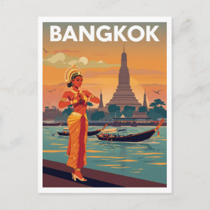 Cartão Postal Cartaz de Viagem Banguecoque