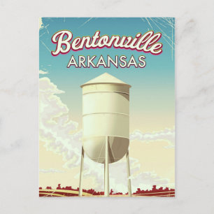 Cartão Postal Cartaz de viagem Bentonville, Arkansas.