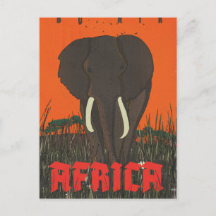 Cartão Postal Cartaz de Viagem By Air Africa