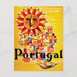 Cartão Postal Cartaz de viagem contemporâneo de Portugal Postcar