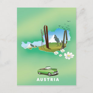 Cartão Postal Cartaz de viagem da Áustria