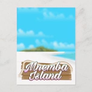 Cartão Postal Cartaz de viagem da Ilha de Mnemba