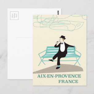 Cartão Postal Cartaz de viagem de Aix-en-Provence França