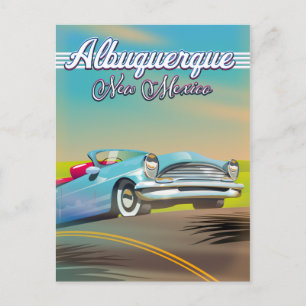 Cartão Postal Cartaz de viagem de Albuquerque Novo México