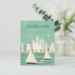 Cartão Postal Cartaz de viagem de Auckland, Nova Zelândia
