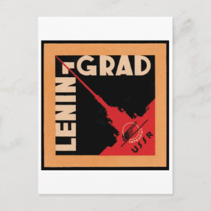 Cartão Postal Cartaz de Viagem de Leningrado