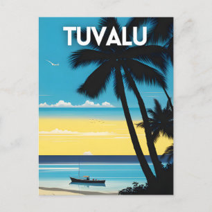 Cartão Postal Cartaz de Viagem de Tuvalu