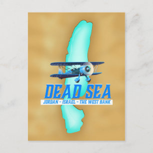 Cartão Postal Cartaz de Viagem do Mar Morto