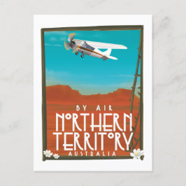 Cartão Postal cartaz de viagem do Território do Norte da Austrál