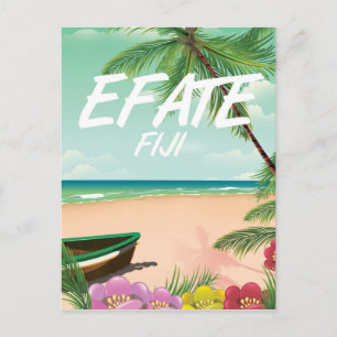 Cartão Postal Cartaz de viagem Efate Fiji Pacífico