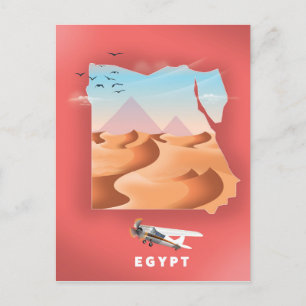 Cartão Postal cartaz de viagem Egito