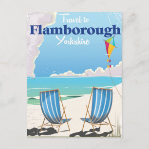 Cartão Postal cartaz de viagem Flamborough Yorkshire
