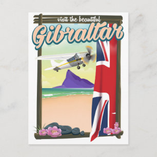 Cartão Postal Cartaz de viagem Gibraltar lindo