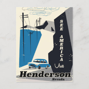 Cartão Postal Cartaz de viagem Henderson Nevada EUA