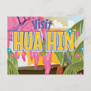 Cartão Postal Cartaz de viagem Hua Hin Tailândia