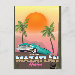 Cartão Postal Cartaz de viagem Mazatlán México