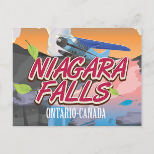 Cartão Postal cartaz de viagem Niagara Falls Ontario Canadá