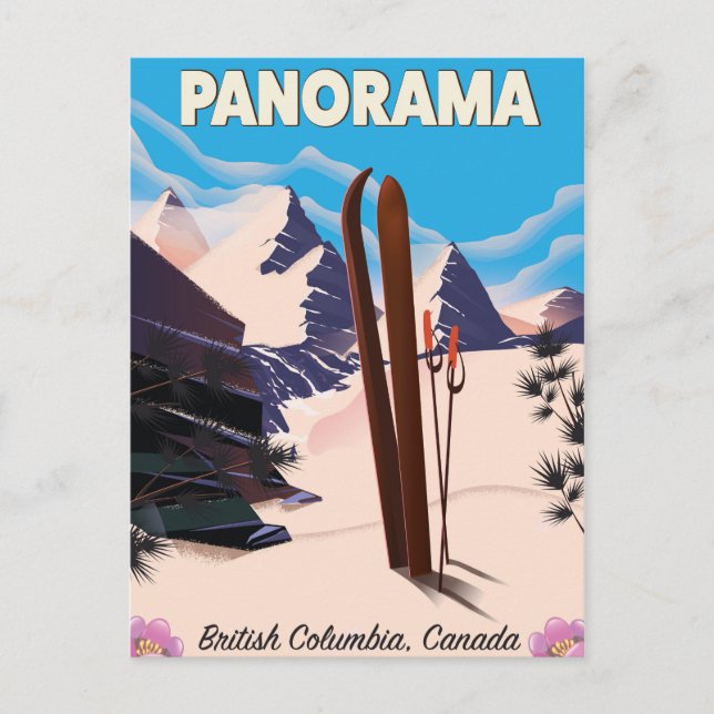 Cartão Postal Cartaz de viagem Panorama Canadá (Frente)
