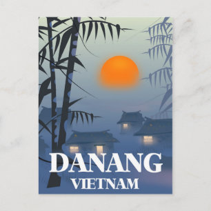 Cartão Postal Cartaz de viagem para Da Nang, Vietnã