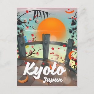 Cartão Postal Cartaz de viagem para Quioto Japão