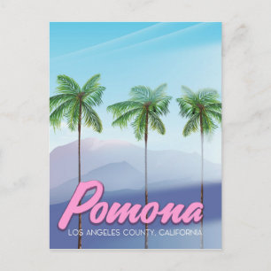 Cartão Postal Cartaz de viagem Pomona, Califórnia EUA