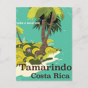 Cartão Postal Cartaz de viagem Tamarindo Costa Rica