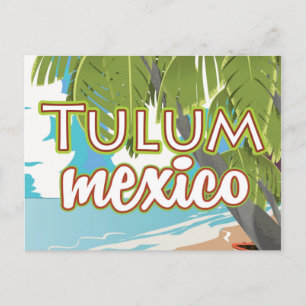 Cartão Postal cartaz de viagem Tulum, México