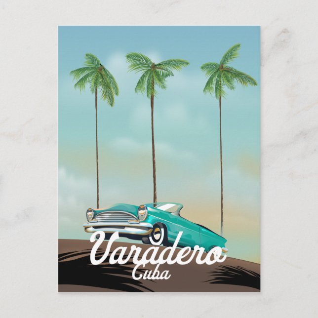 Cartão Postal Cartaz de viagem Varadero Cuba (Frente)
