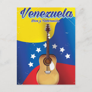 Cartão Postal Cartaz de viagem Venezuela Dios y Federación