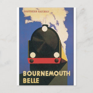 Cartão Postal Cartaz de Viagem Vintage Bournemouth Belle
