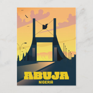 Cartão Postal Cartaz de viagem vintage do Portão da Cidade de Ab