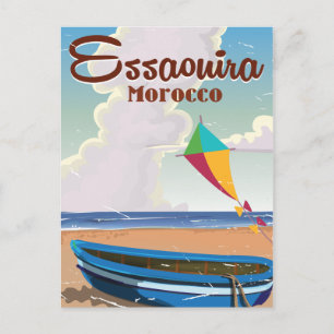 Cartão Postal Cartaz de viagem vintage Essaouira Marrocos