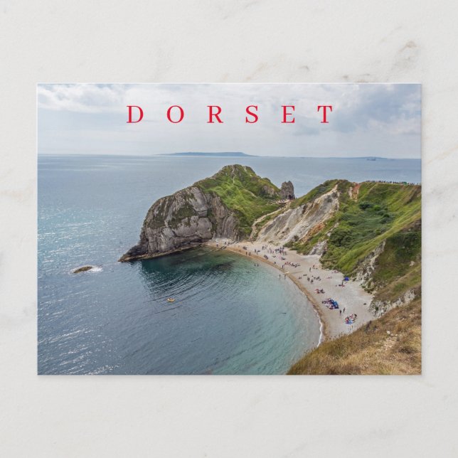 Cartão Postal Cartaz de vista da Costa Jurássica Dorset (Frente)