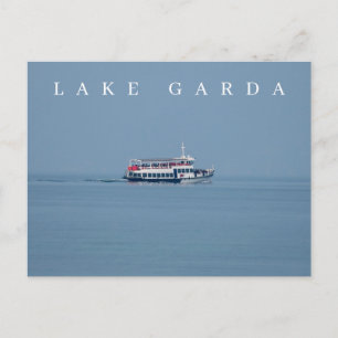Cartão Postal Cartaz de vista de ferry no Lago Garda