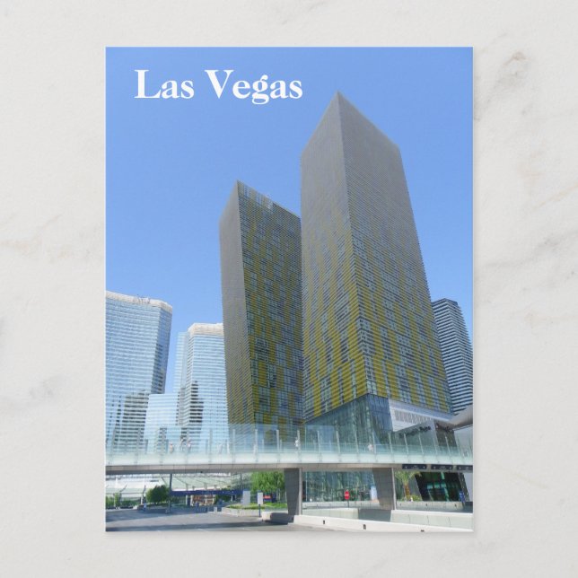 Cartão Postal Cartaz de vista de Las Vegas! (Frente)